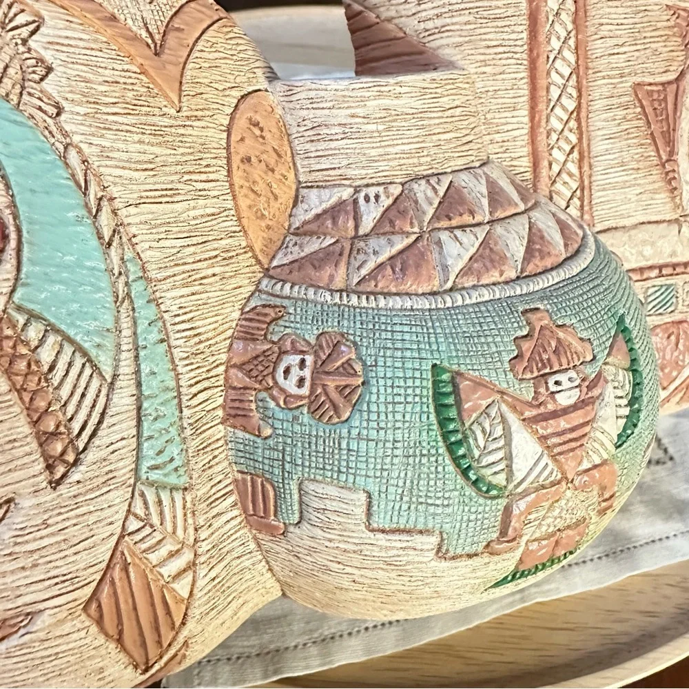 Vintage Frankies Designs Southwestern Wall Hanging Pots 1990 - Picture 10 of 11